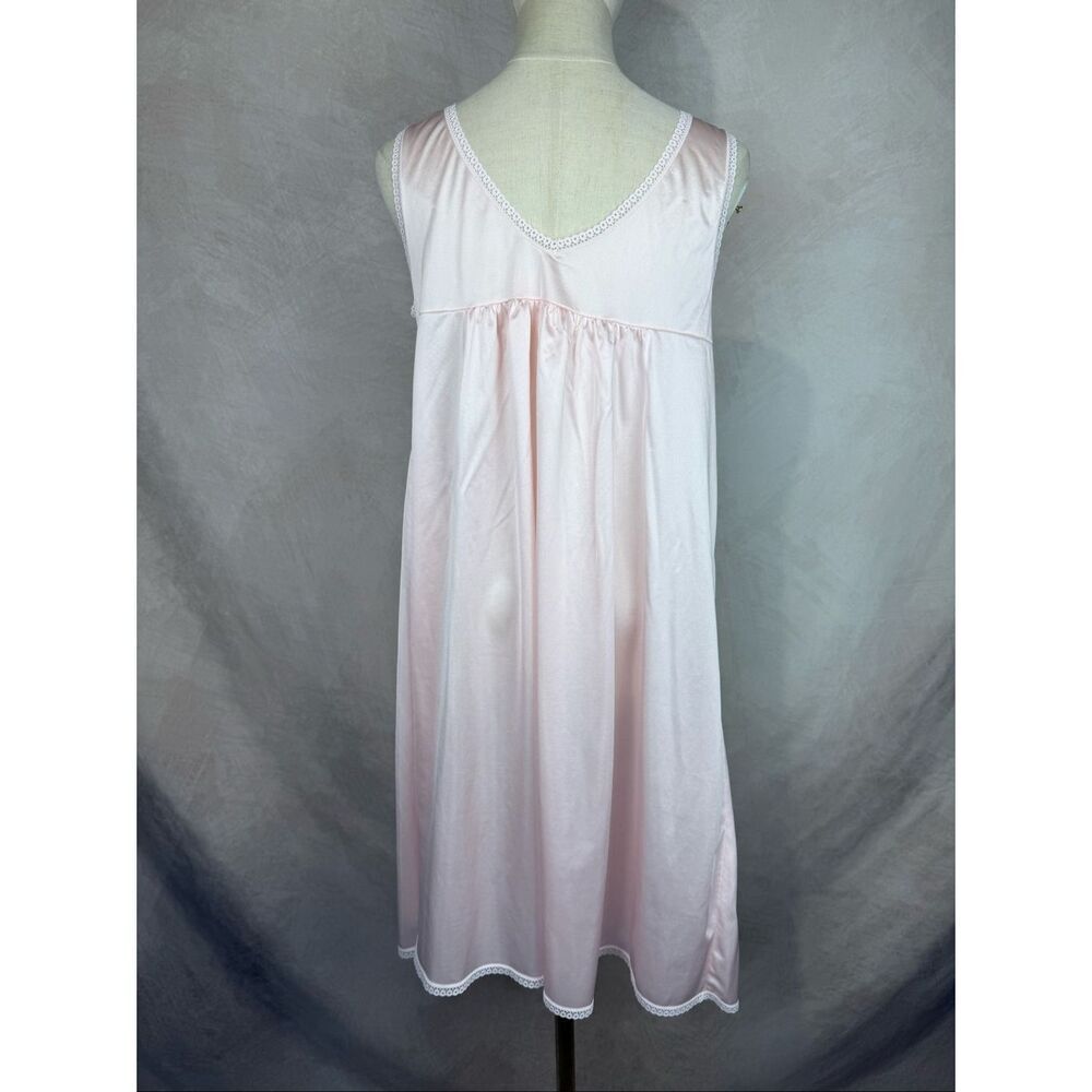 Vintage Barad & Co. Pink Baby Doll Lingerie Nightie Dress Large 100% Nylon - Picture 4 of 8